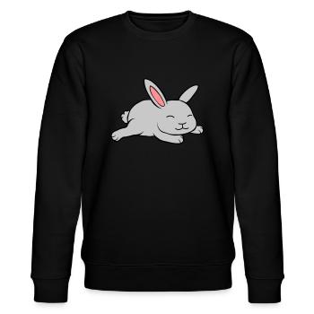 Petit lapin mignon - Sweat bio CHANGER Stanley/Stella Unisexe - noir - Devant - Nik (191cm) & Marisol (170cm)