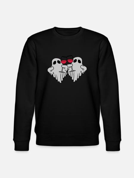 2 wine-drinking spirits - Stanley/Stella CHANGER Unisex Organic Sweatshirt - black
