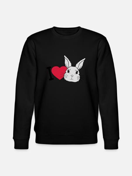 J’adore les lapins Logo - Sweat bio CHANGER Stanley/Stella Unisexe - noir