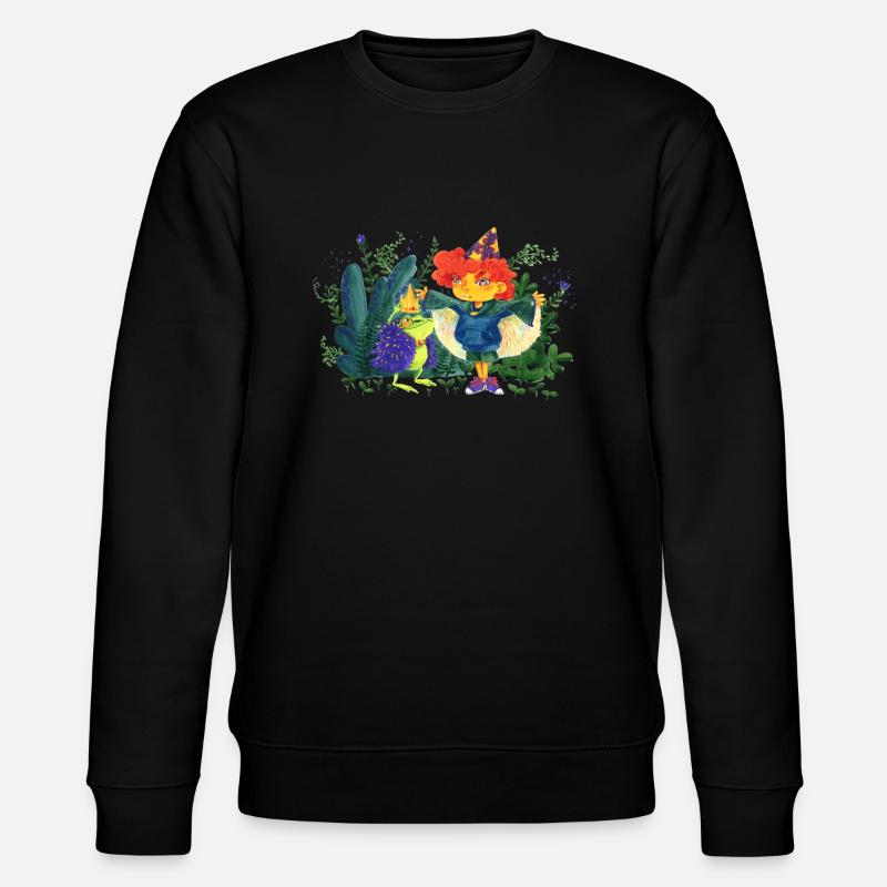 Ein Wunsch frei - Stanley/Stella Unisex Bio-Sweatshirt CHANGER  - Schwarz