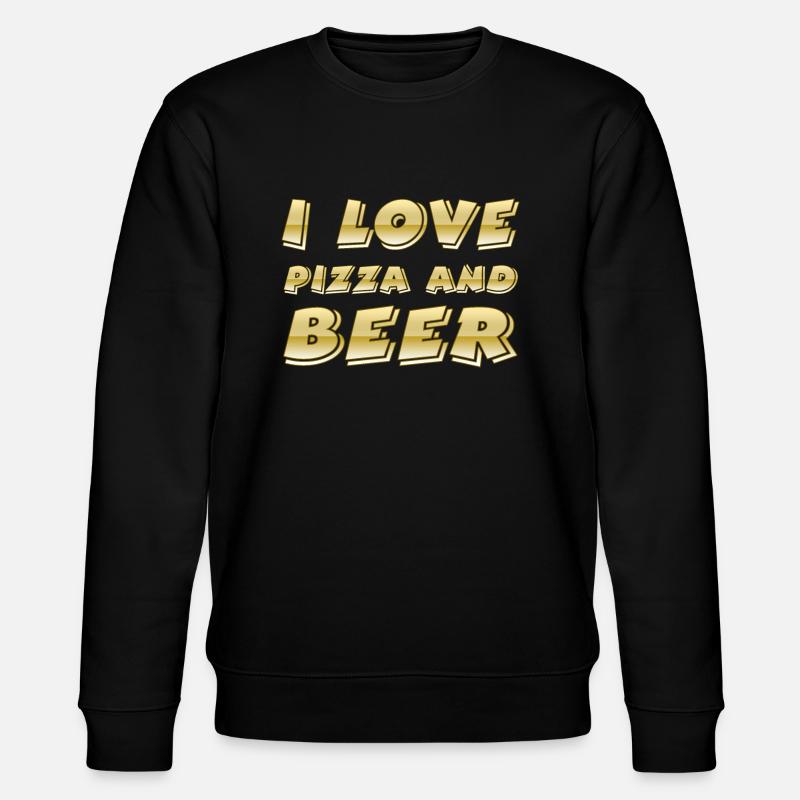 Pizza - Stanley/Stella Unisex Bio-Sweatshirt CHANGER  - Schwarz