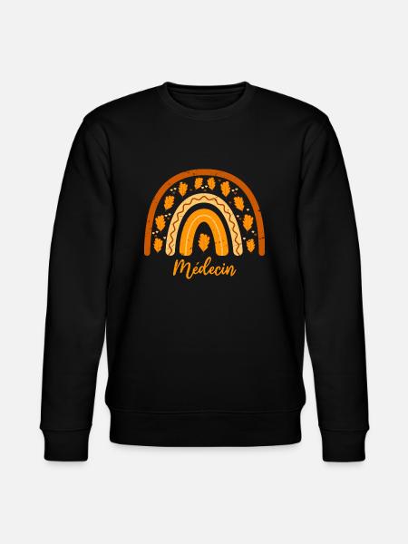 Framröstad till bästa läkare | Doktor Present Idé - Ekologisk sweatshirt CHANGER unisex från Stanley/Stella - svart