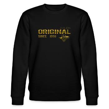Original since 1990 - Stanley/Stella CHANGER Unisex Organic Sweatshirt - black - Front - Nik (191cm) & Marisol (170cm)