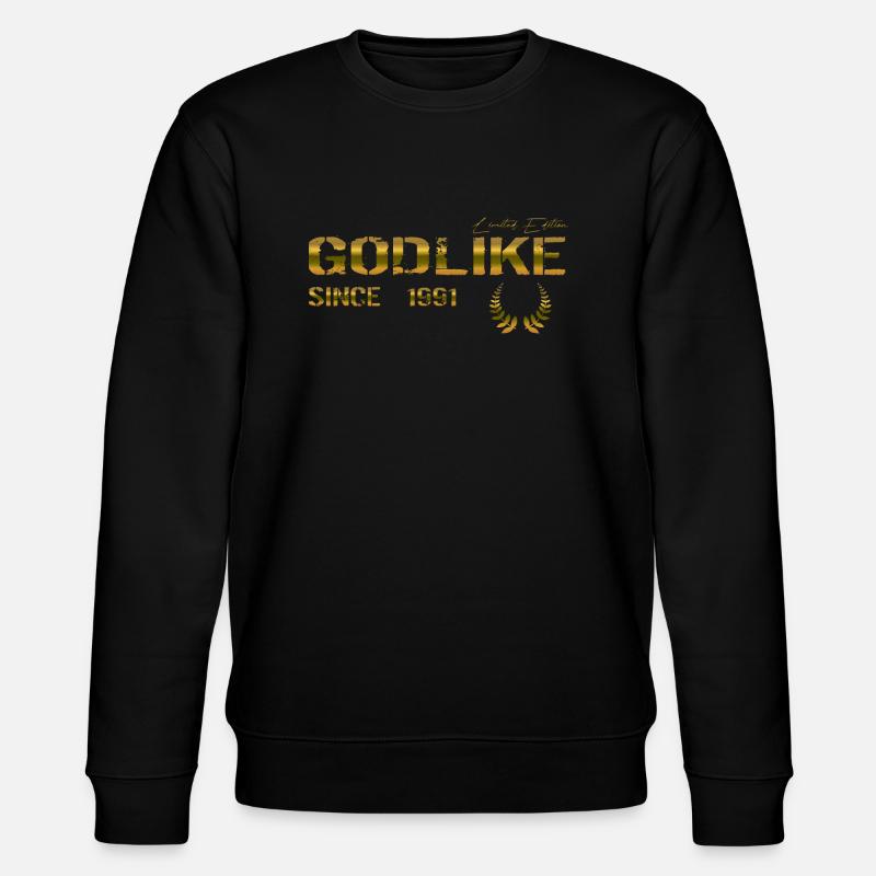 Godlike since 1991 - Stanley/Stella Unisex Bio-Sweatshirt CHANGER  - Schwarz