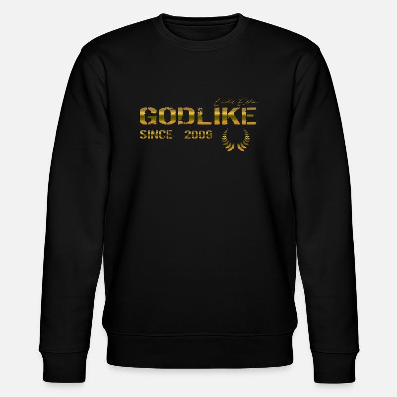 Godlike since 2009 - Stanley/Stella Unisex Bio-Sweatshirt CHANGER  - Schwarz