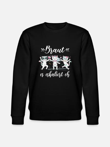 Braut Junggesellinnenabschied Team Partnerlook - Stanley/Stella Unisex Bio-Sweatshirt CHANGER - Schwarz
