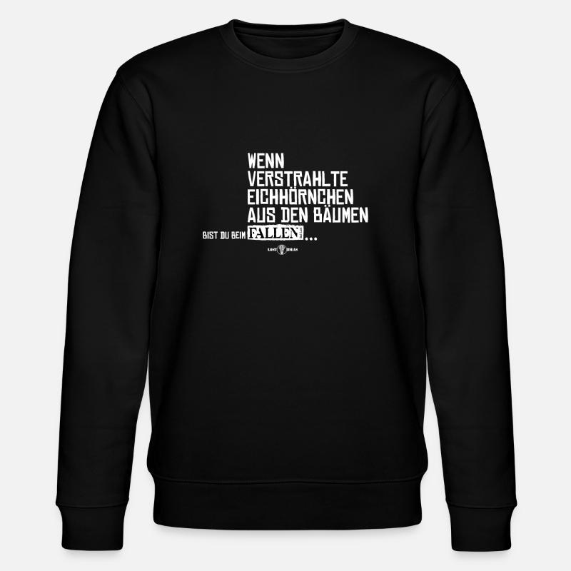 Verstrahlte Eichhörnchen - Stanley/Stella Unisex Bio-Sweatshirt CHANGER  - Schwarz
