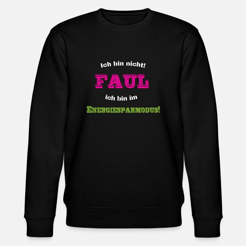 Faul - Stanley/Stella Unisex Bio-Sweatshirt CHANGER  - Schwarz