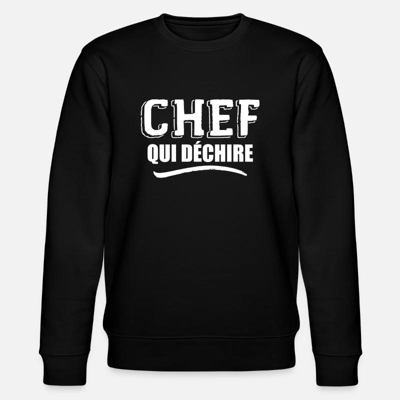 Chef Qui Déchire - Sweat bio CHANGER Stanley/Stella Unisexe - noir