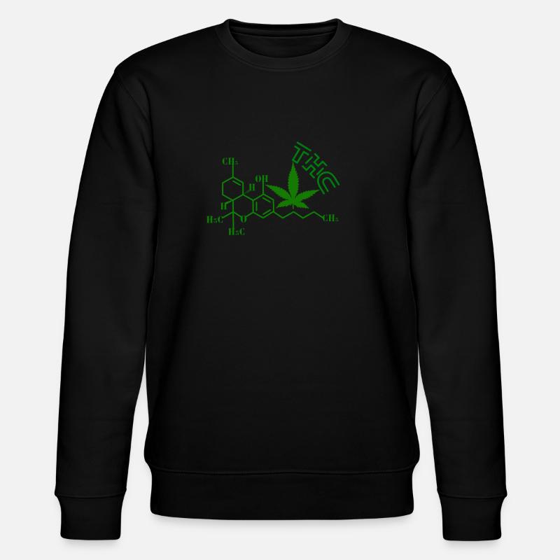 Structure moléculaire du THC - Sweat bio CHANGER Stanley/Stella Unisexe - noir