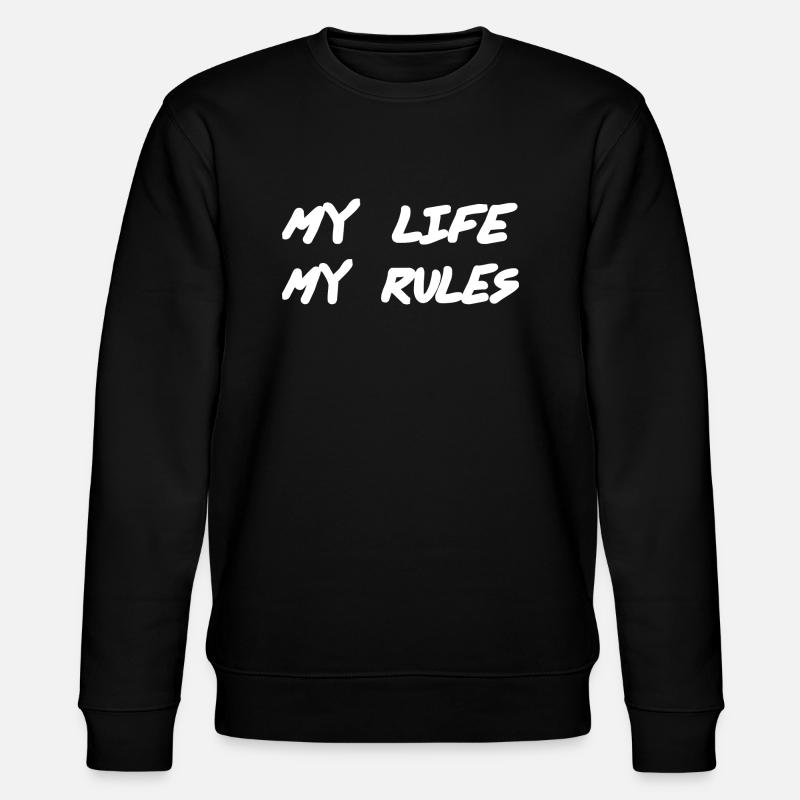 Leben - Stanley/Stella Unisex Bio-Sweatshirt CHANGER  - Schwarz