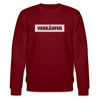 Verkäufer - Stanley/Stella Unisex Bio-Sweatshirt CHANGER  - Burgunderrot - Vorne - Nik (191cm) & Marisol (170cm)