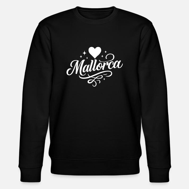 Mallorca Heart - Stanley/Stella CHANGER Unisex Organic Sweatshirt - black