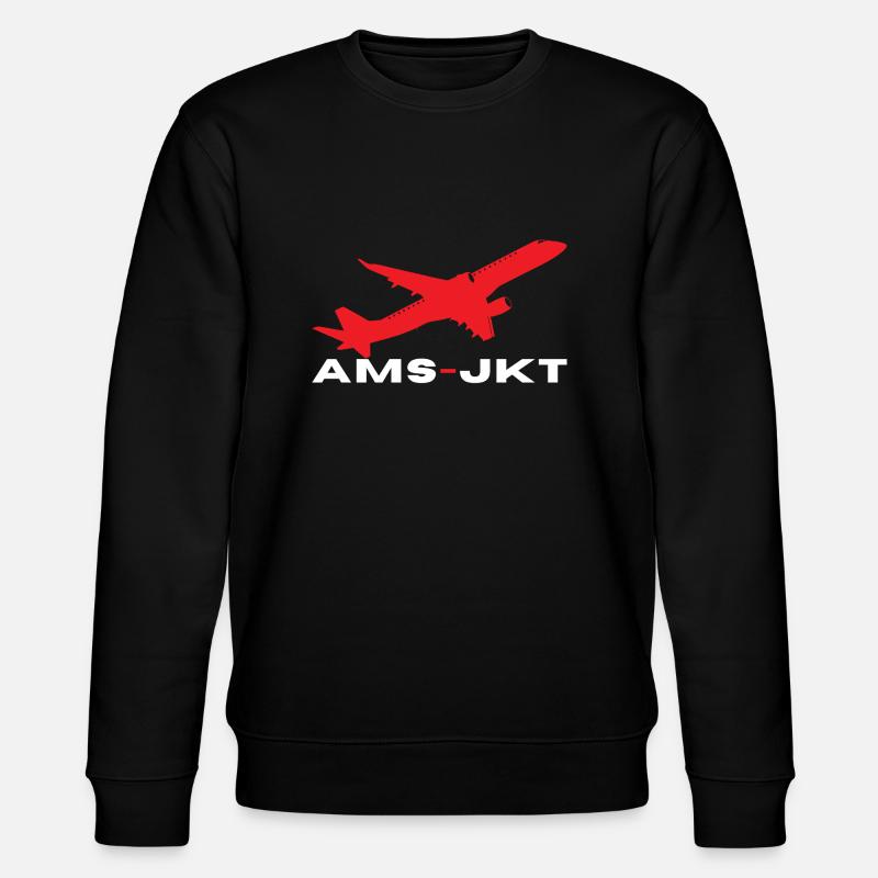 INDONET Amsterdam - Jakarta - Sweat bio CHANGER Stanley/Stella Unisexe - noir