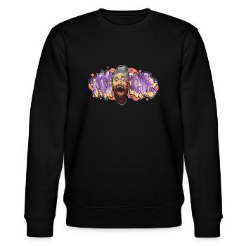 Say Yeah - Stanley/Stella Unisex Bio-Sweatshirt CHANGER  - Schwarz - Vorne - Nik (191cm) & Marisol (170cm)