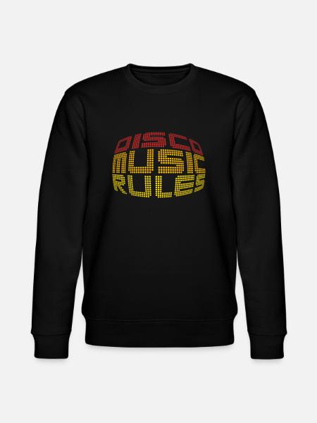 Disco Music Rules - Stanley/Stella CHANGER Unisex Organic Sweatshirt - black