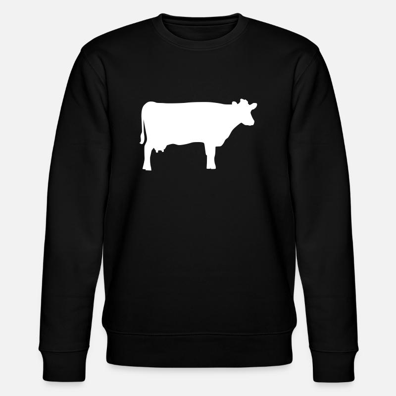 Kuh - Stanley/Stella Unisex Bio-Sweatshirt CHANGER  - Schwarz