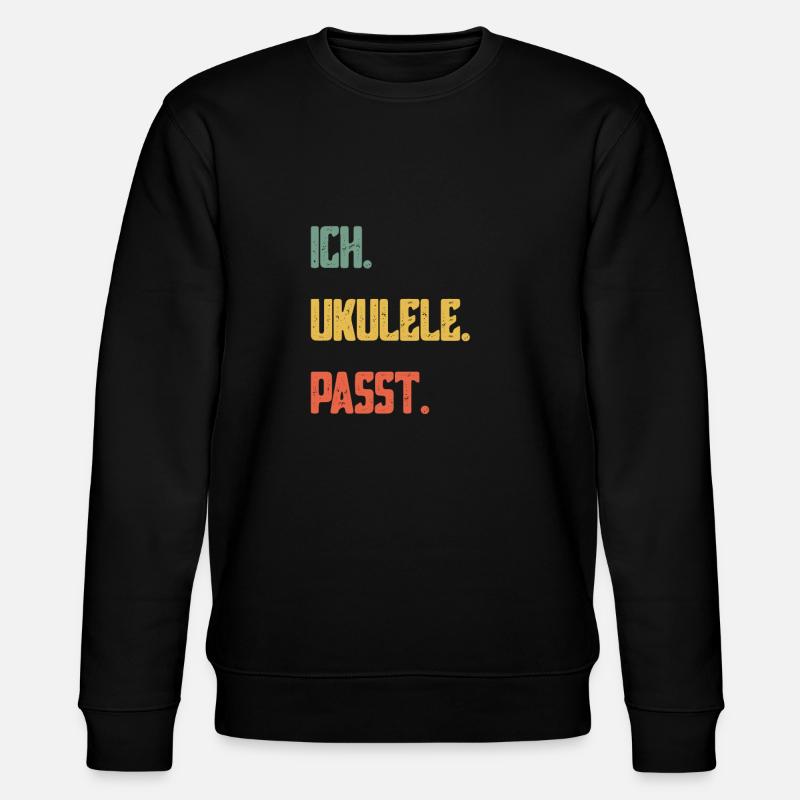 Ukulele - Stanley/Stella Unisex Bio-Sweatshirt CHANGER  - Schwarz