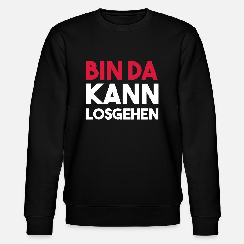 BIN DA can get started - Stanley/Stella CHANGER Unisex Organic Sweatshirt - black