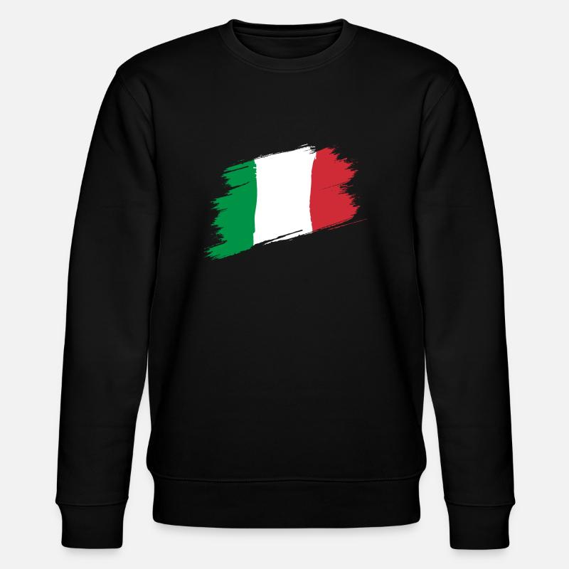 Drapeau Italie - Sweat bio CHANGER Stanley/Stella Unisexe - noir