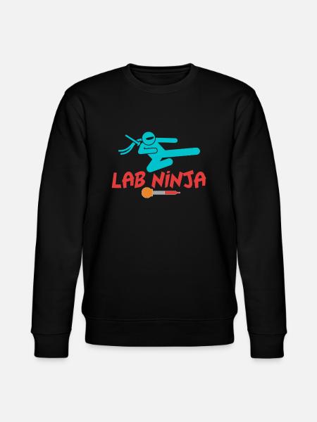 LAB NINJA - MEDICAL LAB TECHNICIAN - Stanley/Stella CHANGER Unisex Organic Sweatshirt - black
