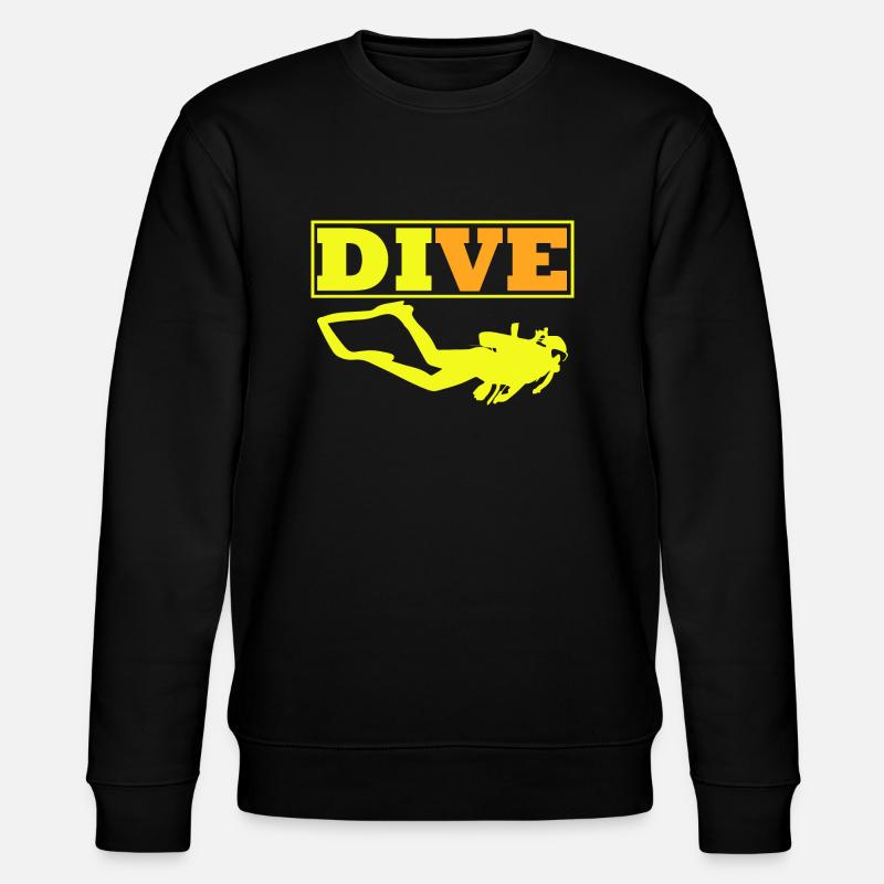 Diving Dive Dive - Stanley/Stella CHANGER Unisex Organic Sweatshirt - black