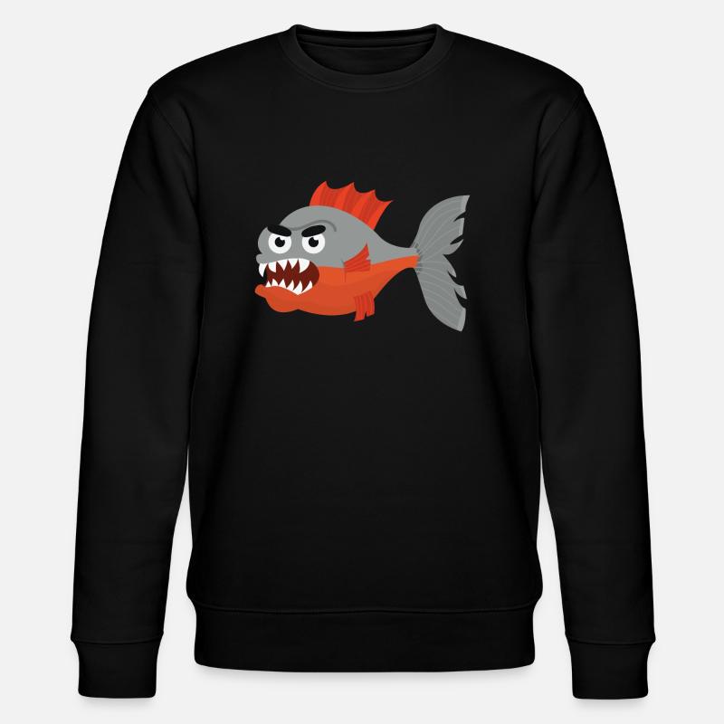 Piranha - Stanley/Stella Unisex Bio-Sweatshirt CHANGER  - Schwarz