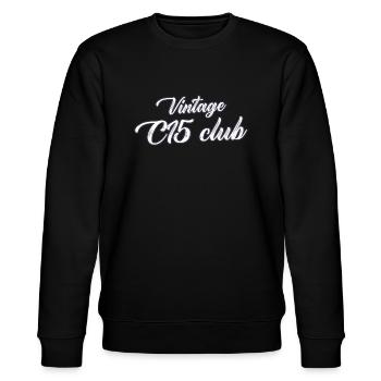 Vintage C15 club - Sweat bio CHANGER Stanley/Stella Unisexe - noir - Devant - Nik (191cm) & Marisol (170cm)
