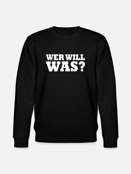 Wer will was - Stanley/Stella Unisex Bio-Sweatshirt CHANGER  - Schwarz