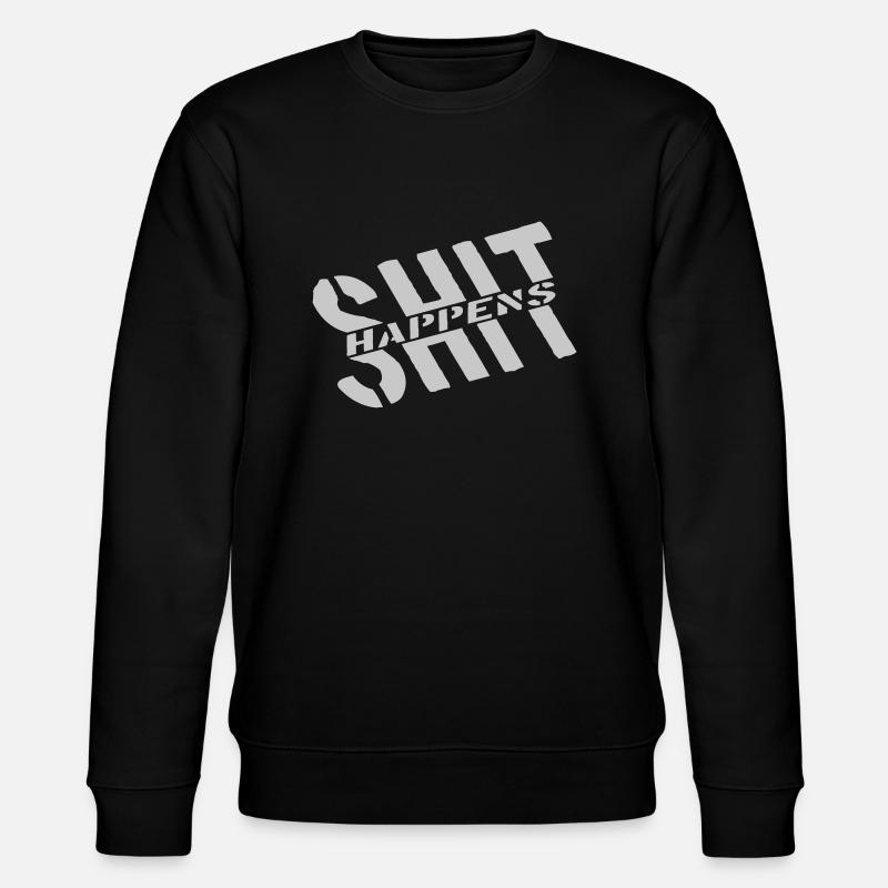 Devise Merde arrive blague - Sweat bio CHANGER Stanley/Stella Unisexe - noir