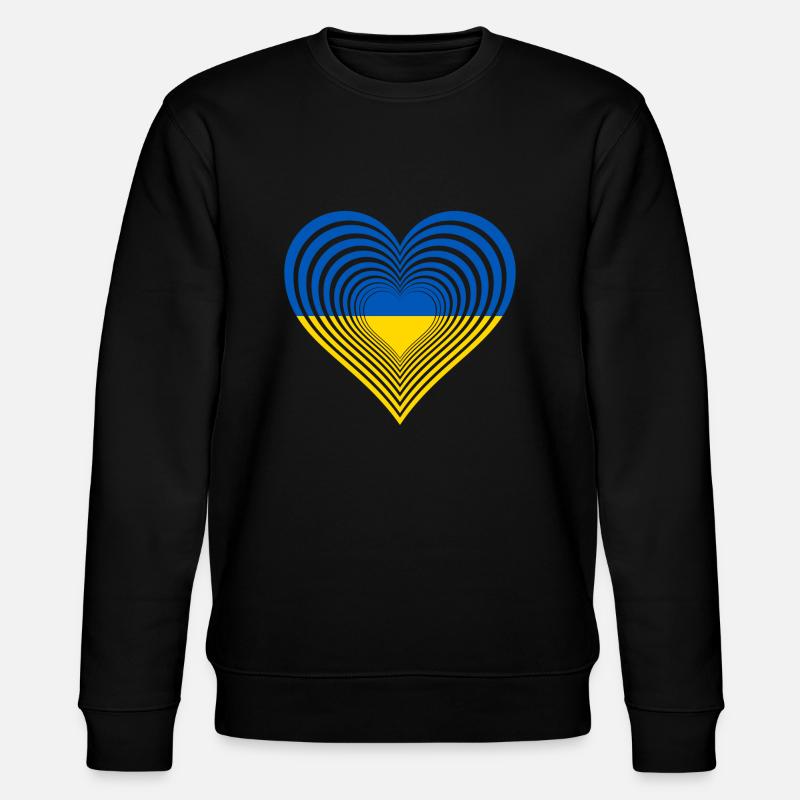 Ukraine - Stanley/Stella Unisex Bio-Sweatshirt CHANGER  - Schwarz