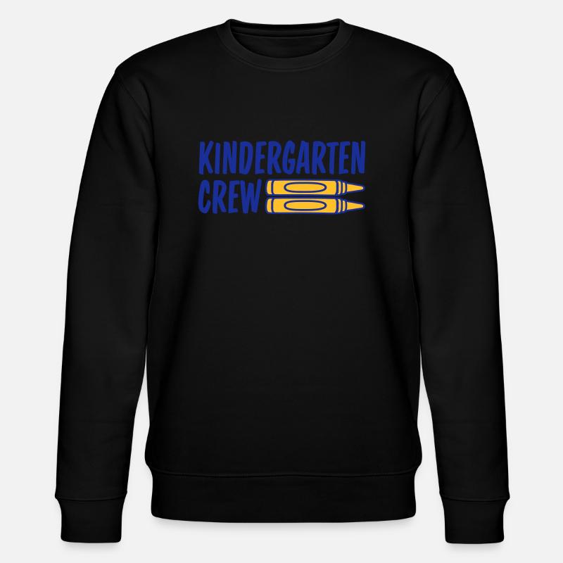 Kindergarten Crew Buntstift Team - Stanley/Stella Unisex Bio-Sweatshirt CHANGER  - Schwarz