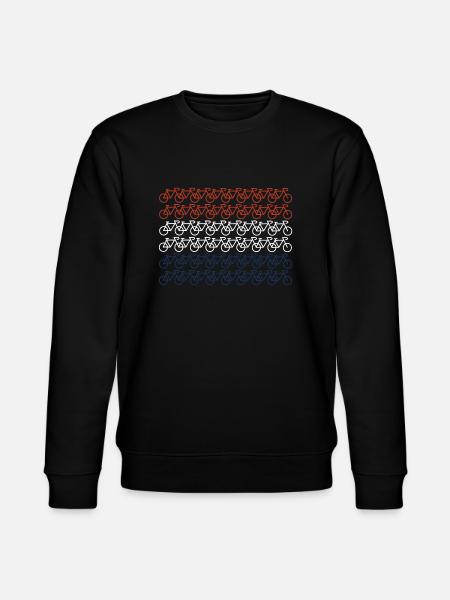 Nederlandse vlag fiets logo - Stanley/Stella CHANGER Unisex Organic Sweatshirt - black