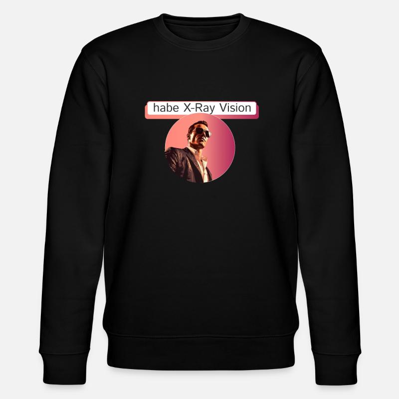 X-Ray vision minimal - Stanley/Stella Unisex Bio-Sweatshirt CHANGER  - Schwarz