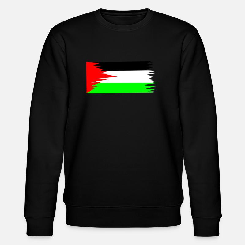 Palestine Flag - Stanley/Stella Unisex Bio-Sweatshirt CHANGER  - Schwarz