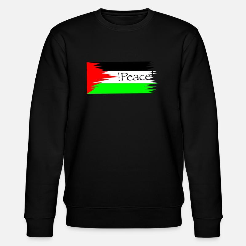 Palestine Peace - Stanley/Stella Unisex Bio-Sweatshirt CHANGER  - Schwarz