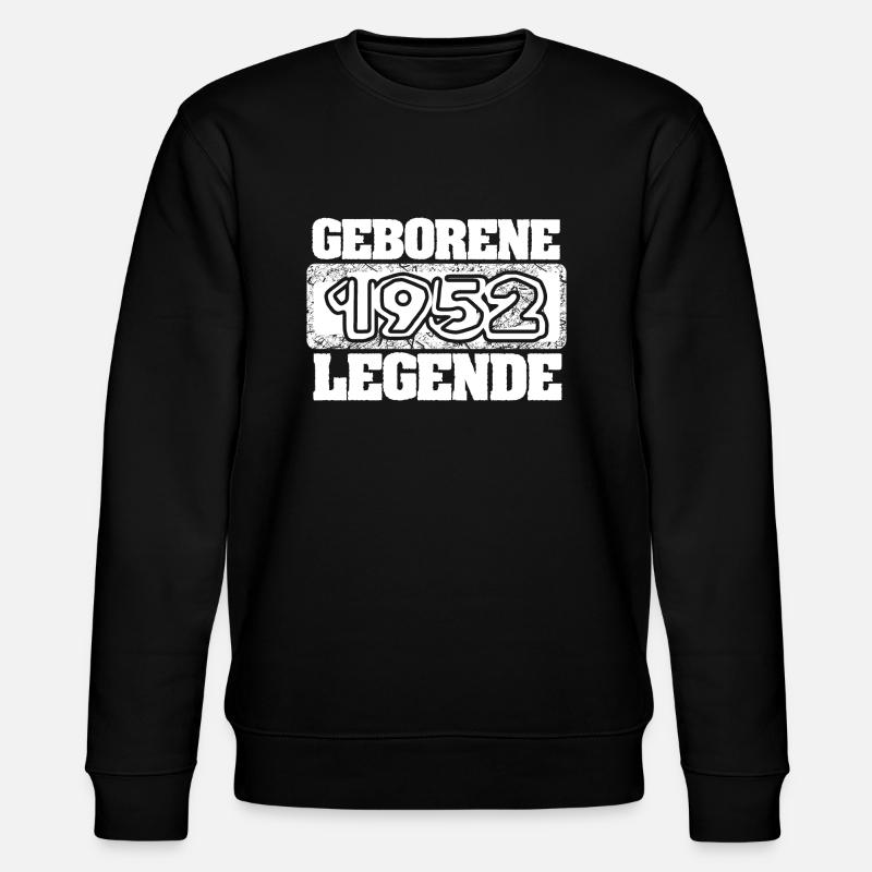 Legendär 1952 - Stanley/Stella Unisex Bio-Sweatshirt CHANGER  - Schwarz