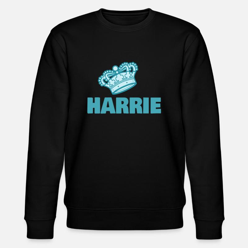 First name Harrie - Stanley/Stella CHANGER Unisex Organic Sweatshirt - black
