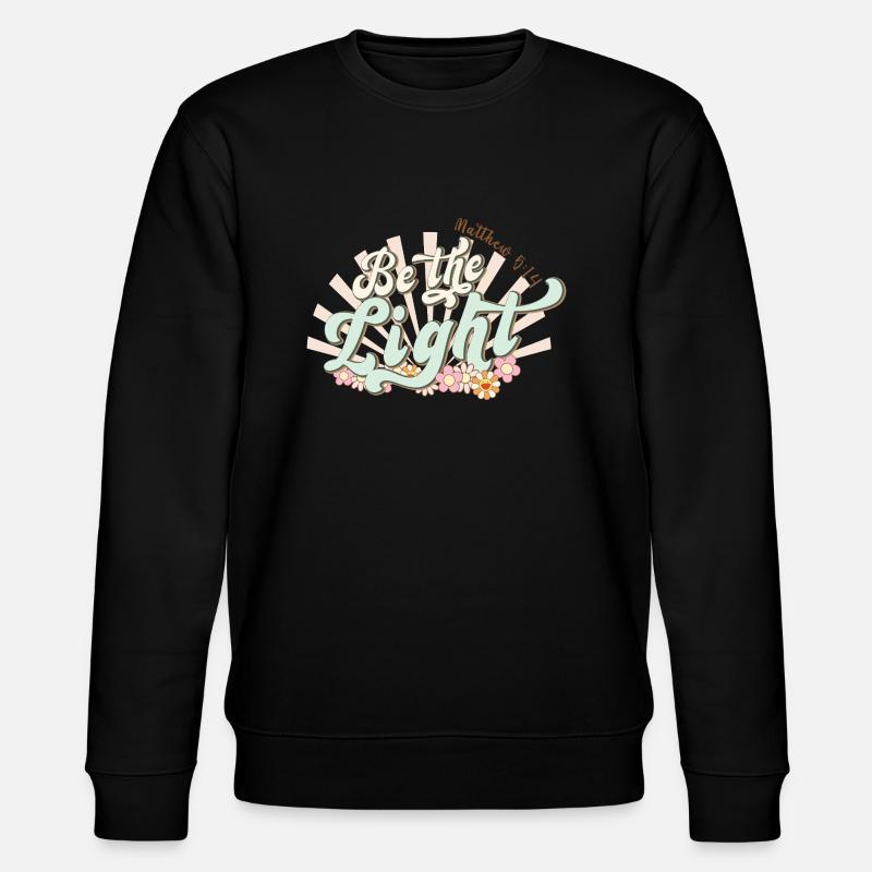 Be The Light - Stanley/Stella Unisex Bio-Sweatshirt CHANGER  - Schwarz