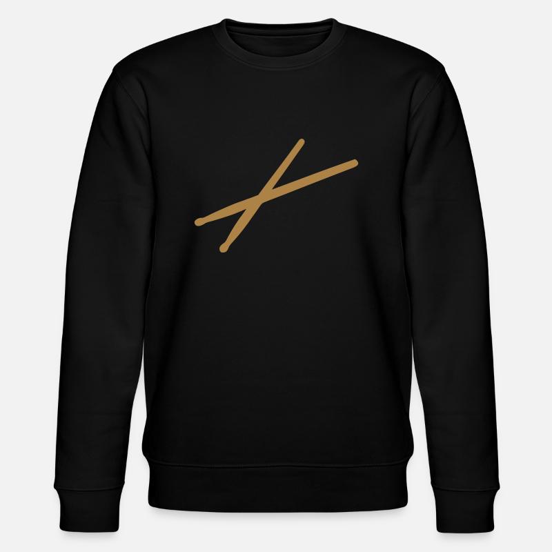 Drumsticks Schlagzeug - Stanley/Stella Unisex Bio-Sweatshirt CHANGER  - Schwarz