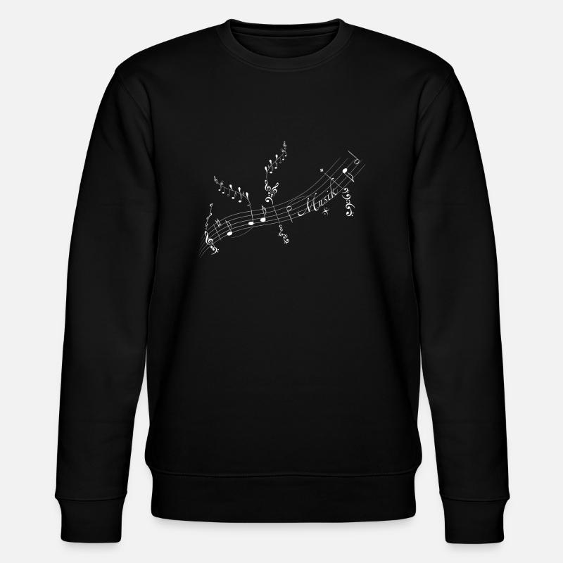 White marks - Stanley/Stella CHANGER Unisex Organic Sweatshirt - black