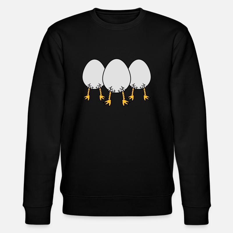 Chick In Egg Crew - Sweat bio CHANGER Stanley/Stella Unisexe - noir