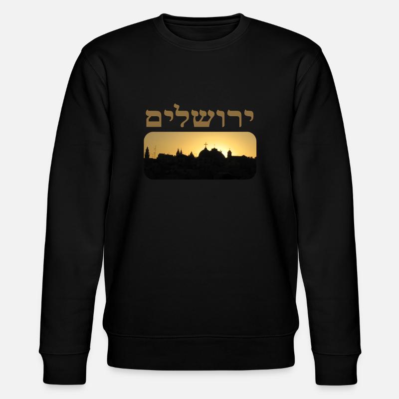 Jérusalem - Sweat bio CHANGER Stanley/Stella Unisexe - noir