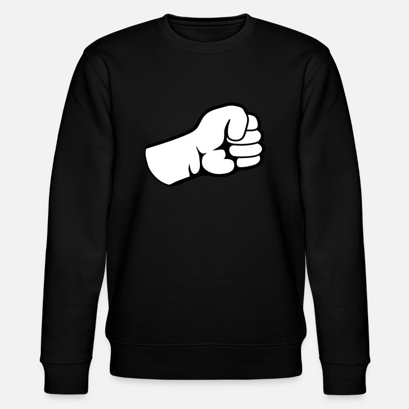 Geballte Faust Design - Stanley/Stella Unisex Bio-Sweatshirt CHANGER  - Schwarz