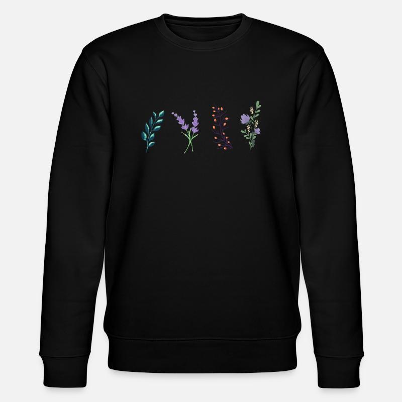 spring flowers gift idea - Stanley/Stella CHANGER Unisex Organic Sweatshirt - black