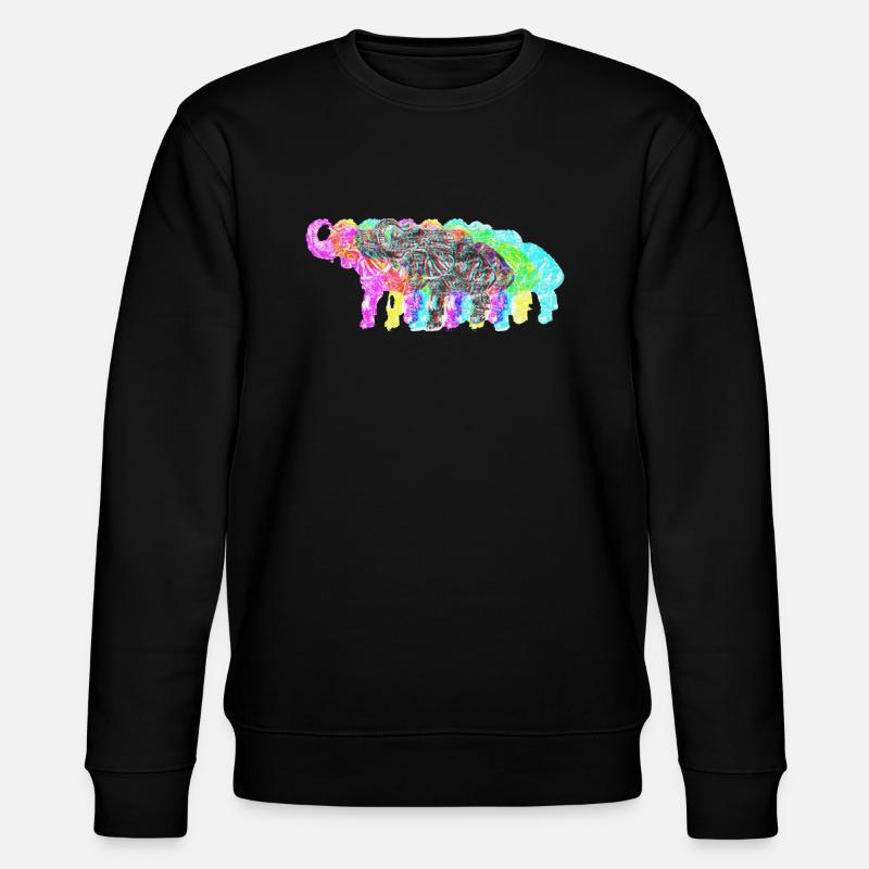 Edelfant Elephant PopArt - Sweat bio CHANGER Stanley/Stella Unisexe - noir