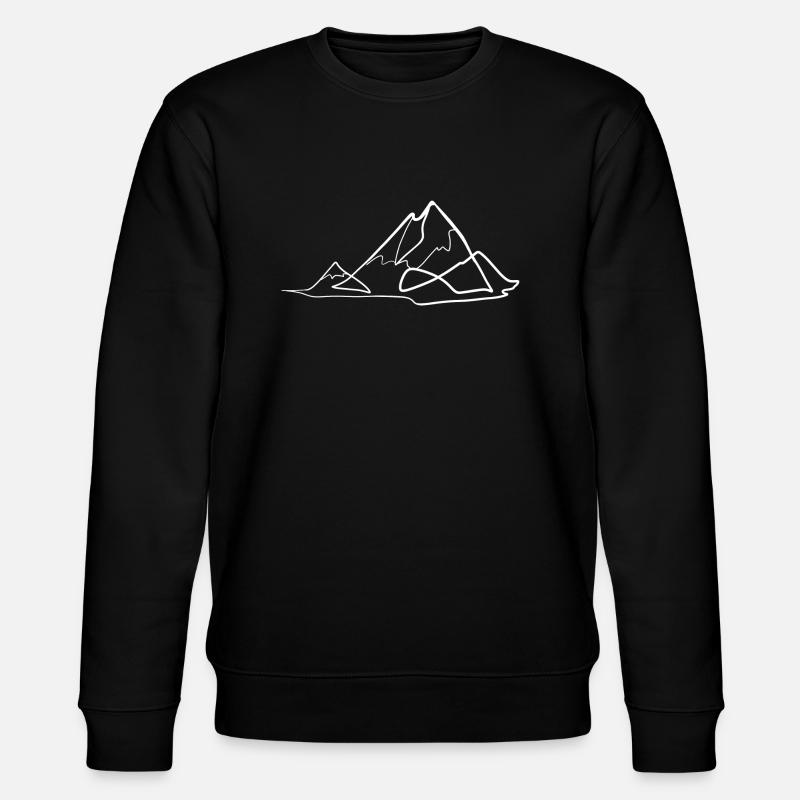 Mountain - Stanley/Stella CHANGER Unisex Organic Sweatshirt - black