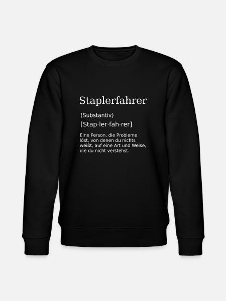 Staplerfahrer Gabelstapler Stapler - Stanley/Stella Unisex Bio-Sweatshirt CHANGER - Schwarz