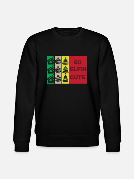 So Elfin Cute - Stanley/Stella CHANGER Unisex Organic Sweatshirt - black