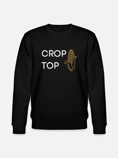 Crop Top - Stanley/Stella CHANGER Unisex Organic Sweatshirt - black